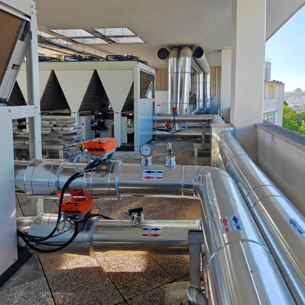 zona técnica AVAC edificio Egas Moniz